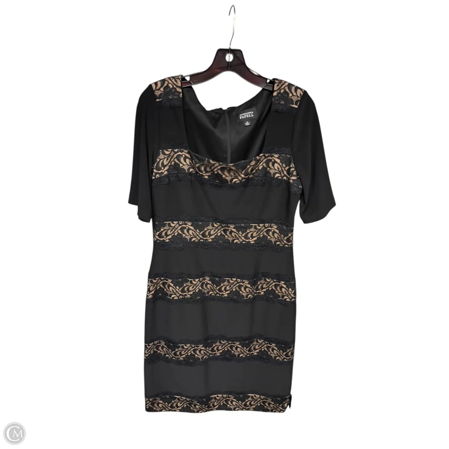 Dress Party Midi By Adrianna Papell In Black, Size: 10