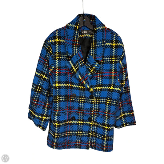 Coat Peacoat By Zara In Blue, Size: M