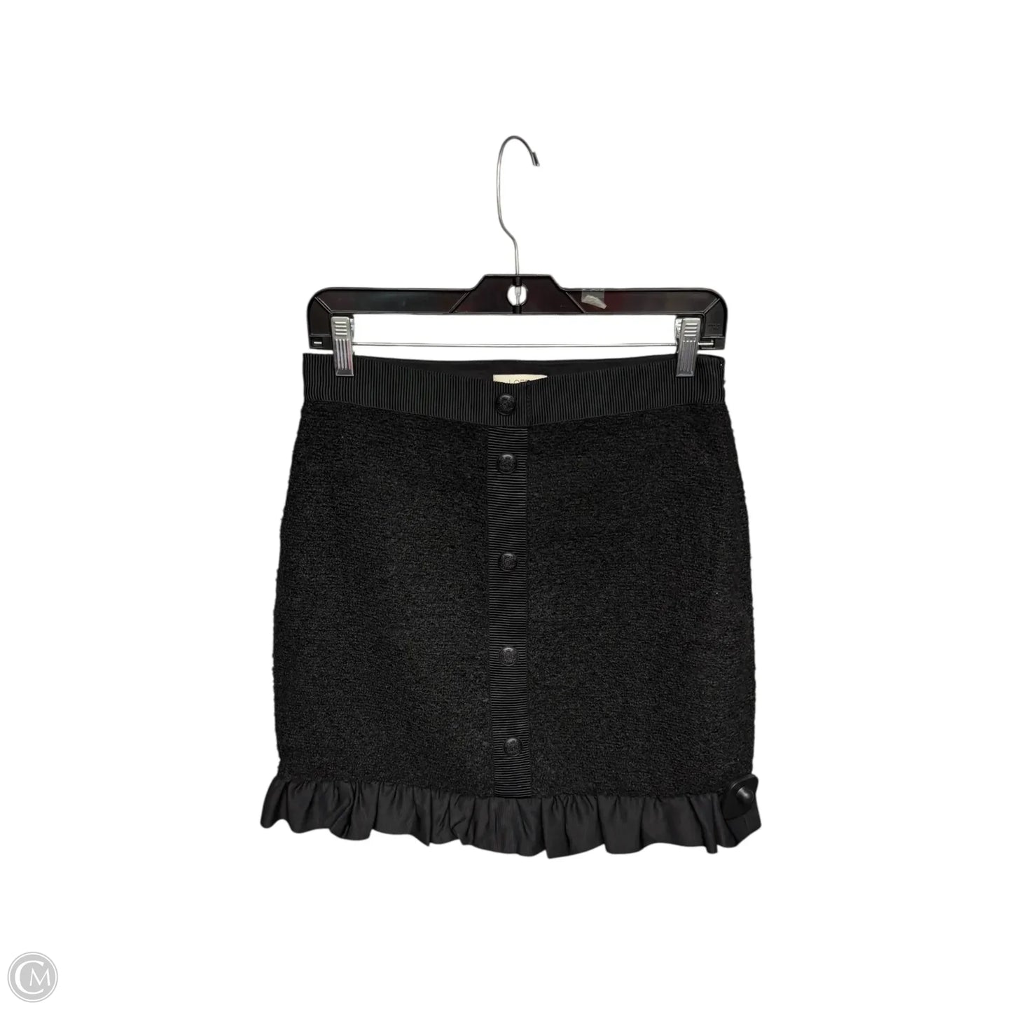 Skirt Midi By Loft In Black, Size: 0