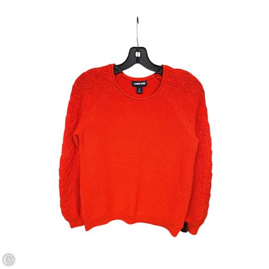 Sweater By Lands End In Orange, Size: S