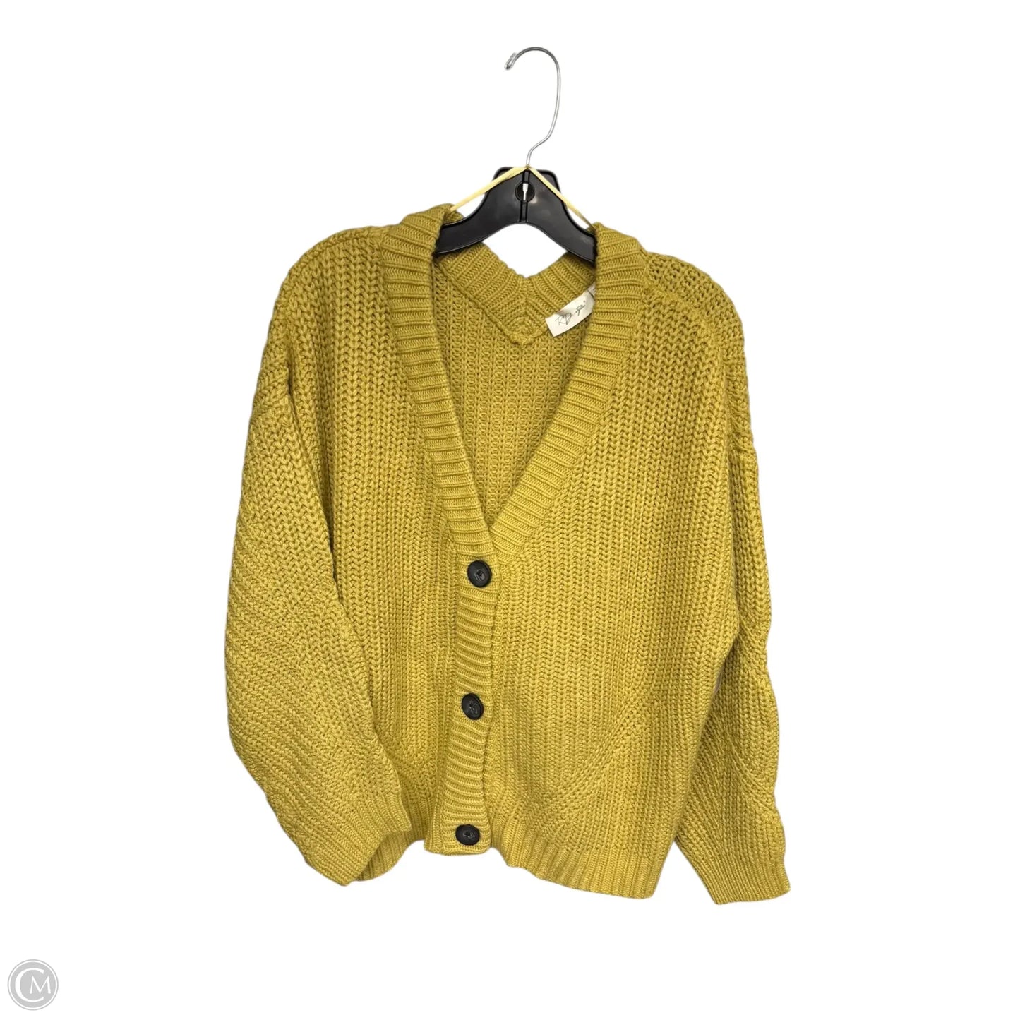 Cardigan By Rd Style In Yellow, Size: 2x