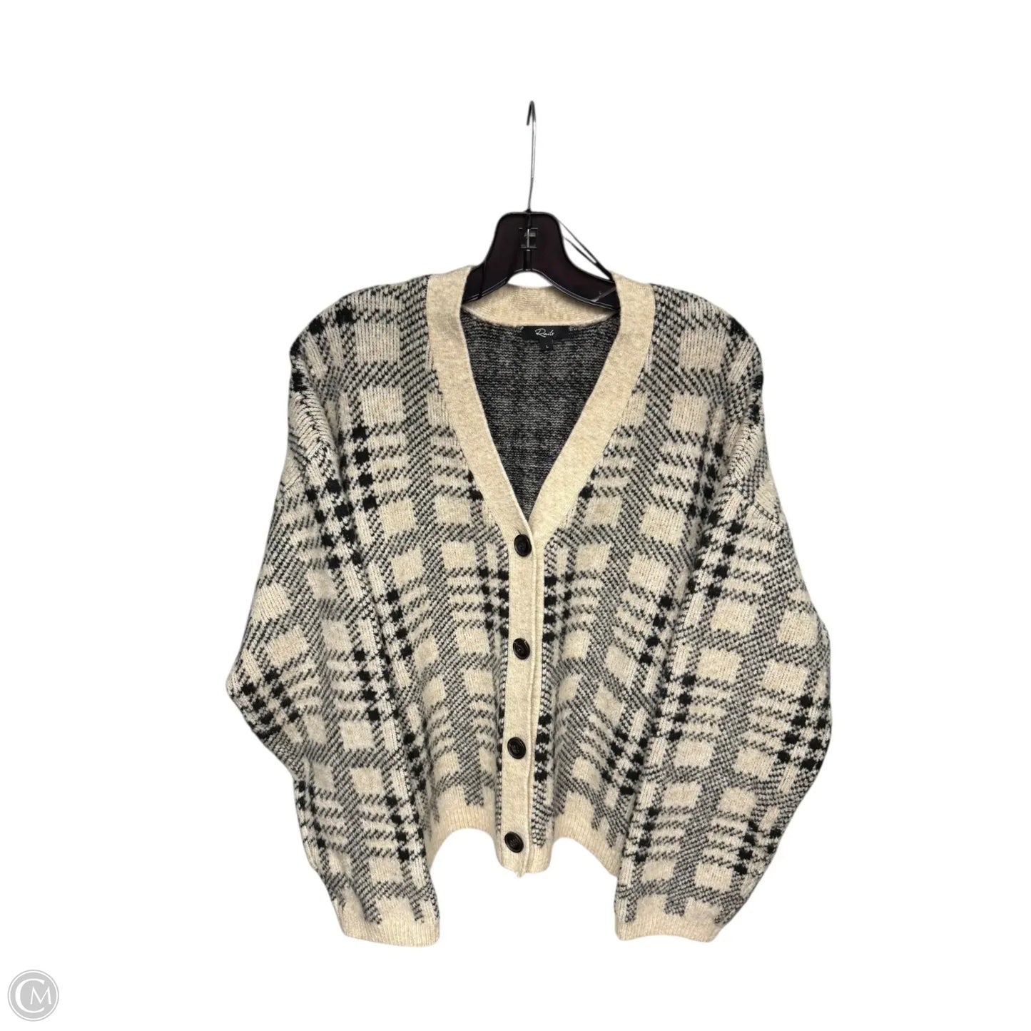 Cardigan By Rails In Black & Brown, Size: L