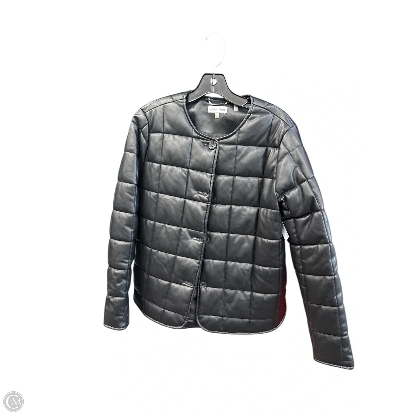 Jacket Moto By Calvin Klein In Black, Size: Xs