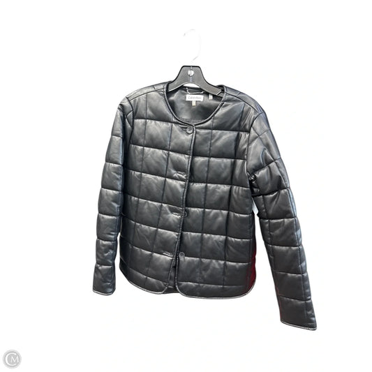 Jacket Moto By Calvin Klein In Black, Size: Xs
