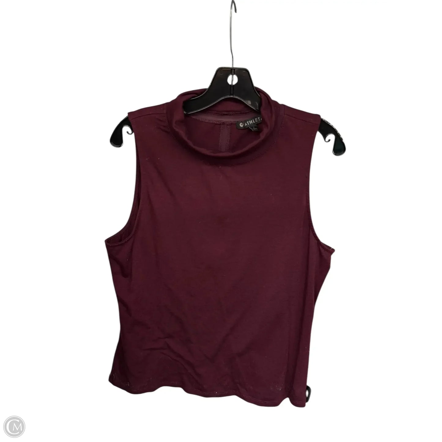 Top Sleeveless By Athleta In Maroon, Size: L