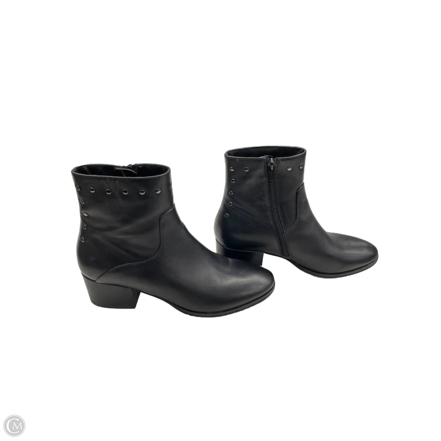 Boots Ankle Heels By Vaneli In Black, Size: 8.5