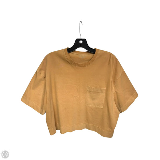 Top Short Sleeve By Athleta In Orange, Size: M