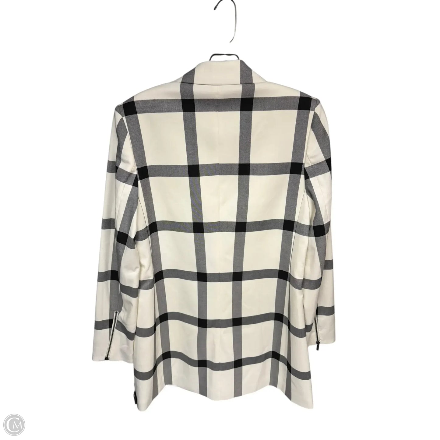 Blazer Designer By Karl Lagerfeld In Black & White, Size: 8