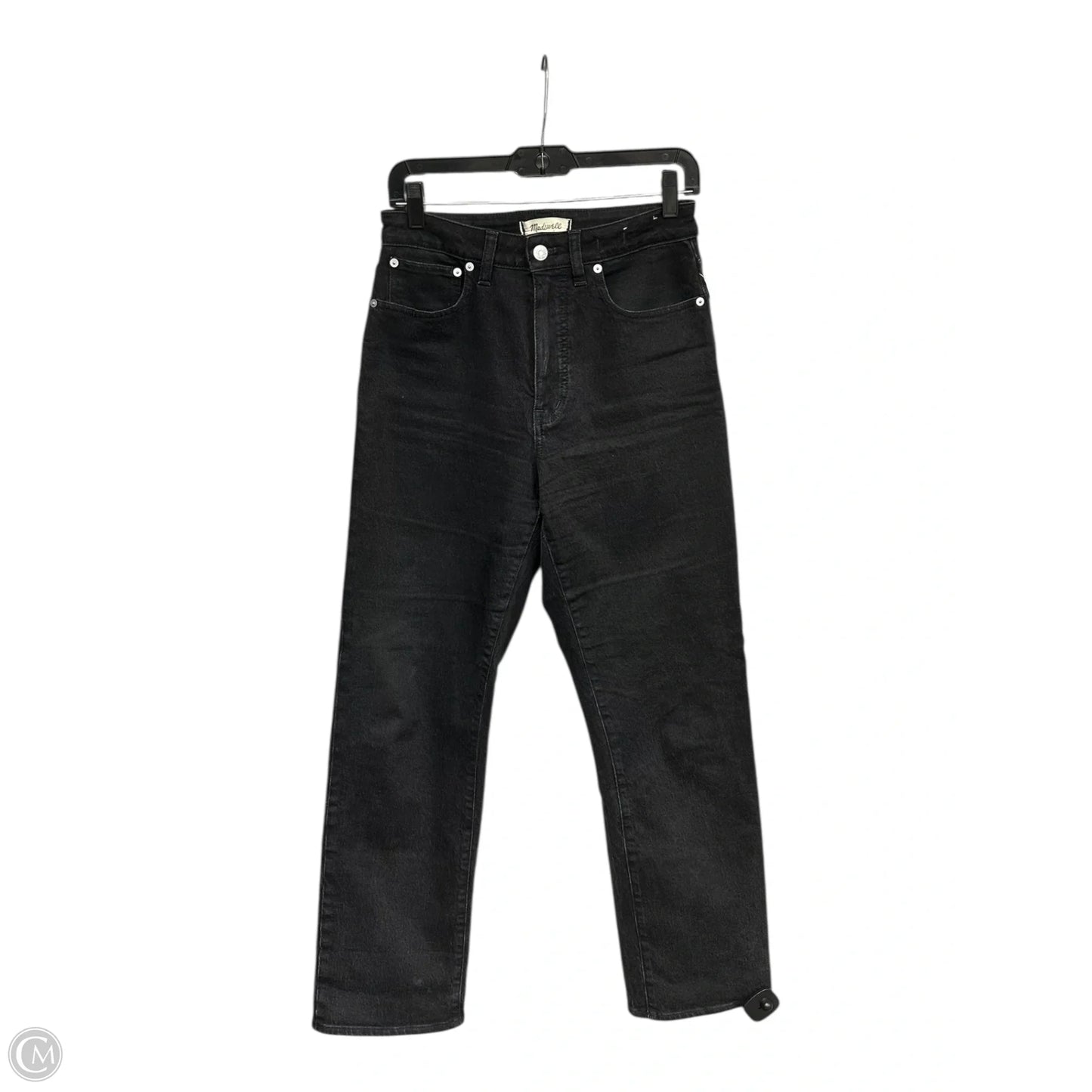 Jeans Straight By Madewell In Black, Size: 4