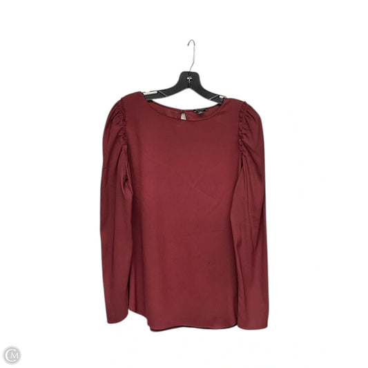 Top Long Sleeve By Ann Taylor In Red, Size: Xs