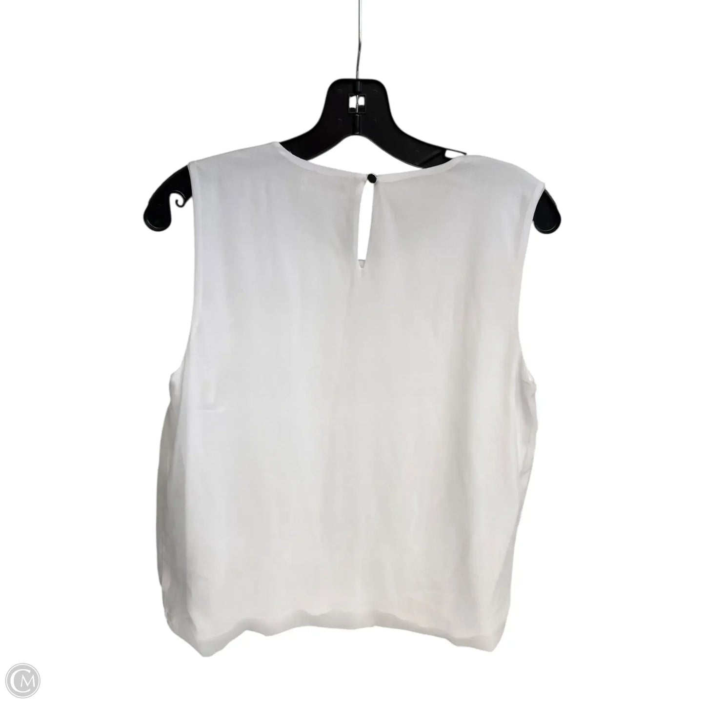 Top Sleeveless By Calvin Klein In White, Size: M