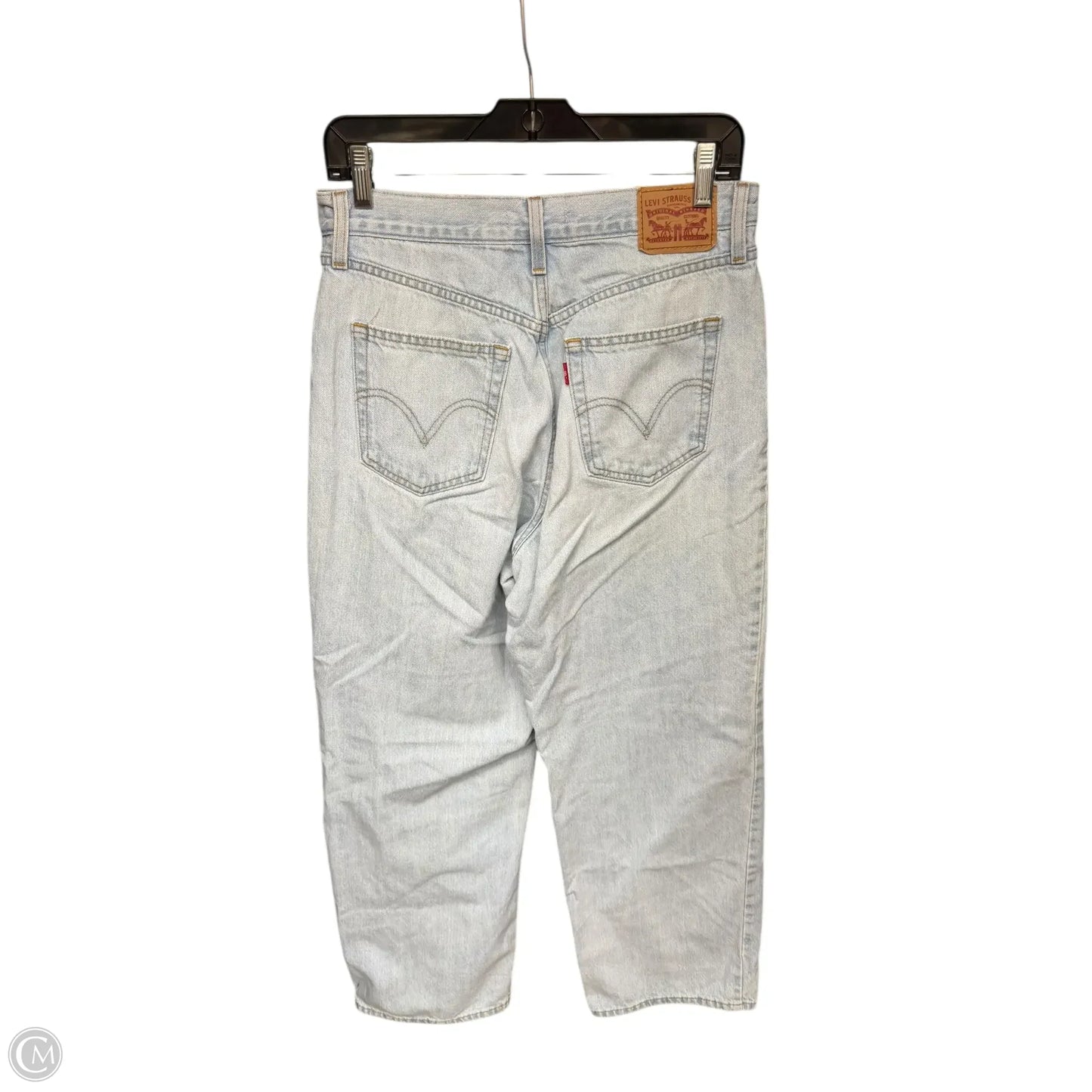 Jeans Straight By Levis In Blue Denim, Size: 8