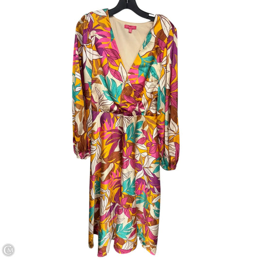 Dress Casual Maxi By Flying Tomato In Pink & Yellow, Size: M