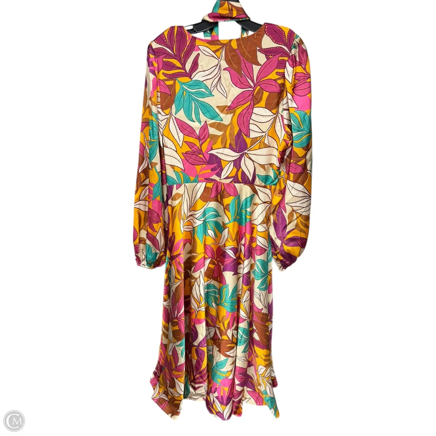 Dress Casual Maxi By Flying Tomato In Pink & Yellow, Size: M