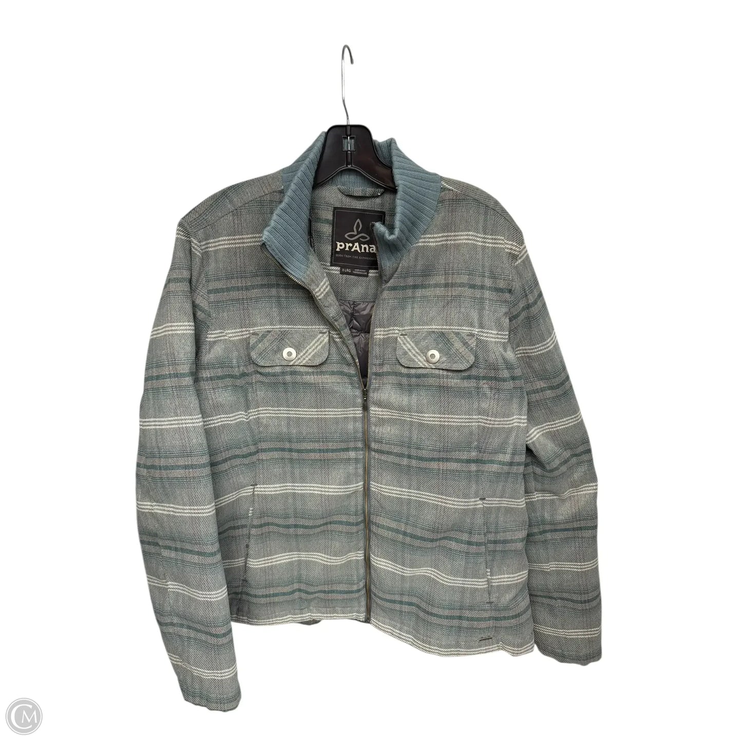 Coat Other By Prana In Blue & Green, Size: Xl