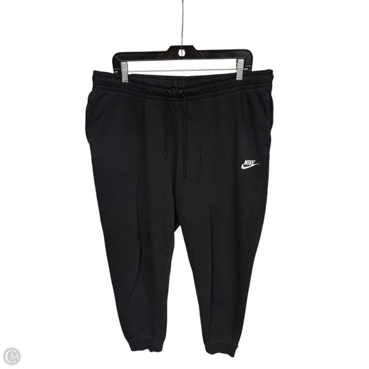 Athletic Pants By Nike Apparel In Black, Size: Xl