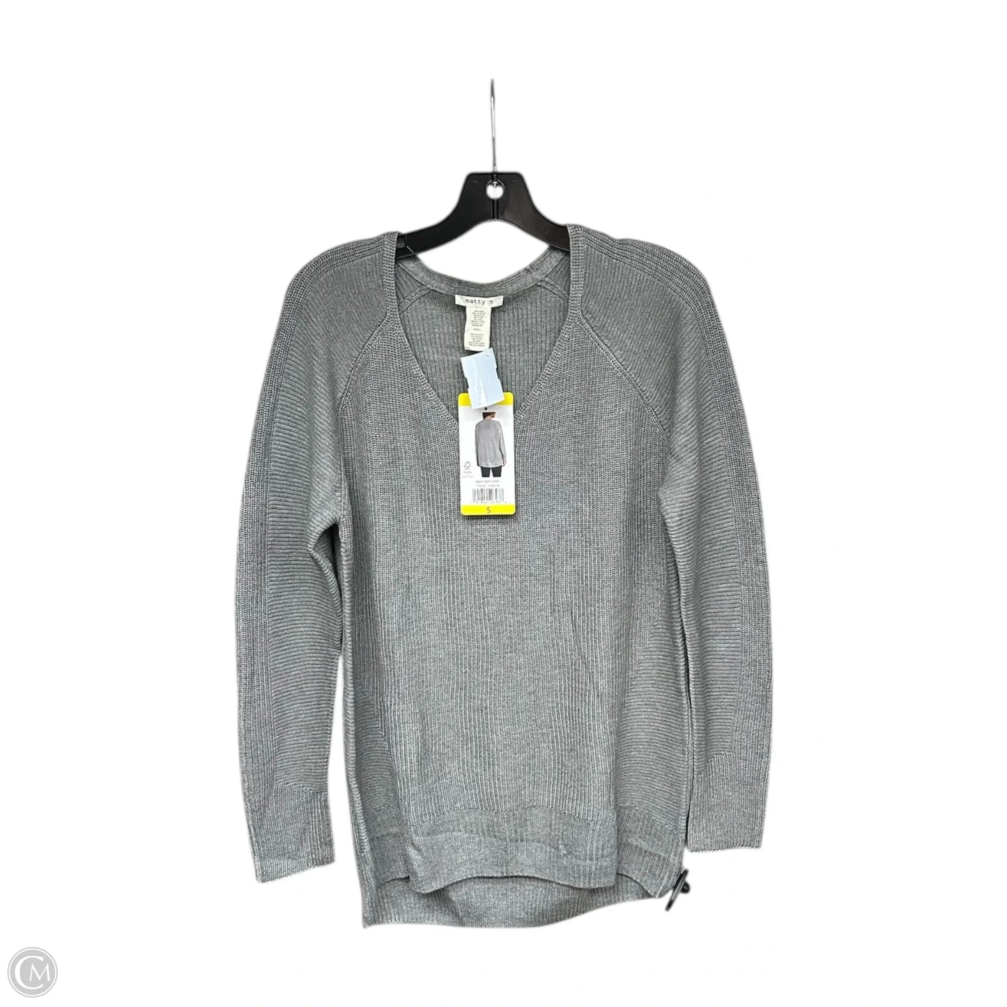 Sweater By Matty M In Grey, Size: M