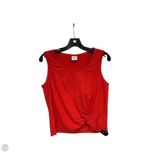 Top Sleeveless By Cabi In Red, Size: S