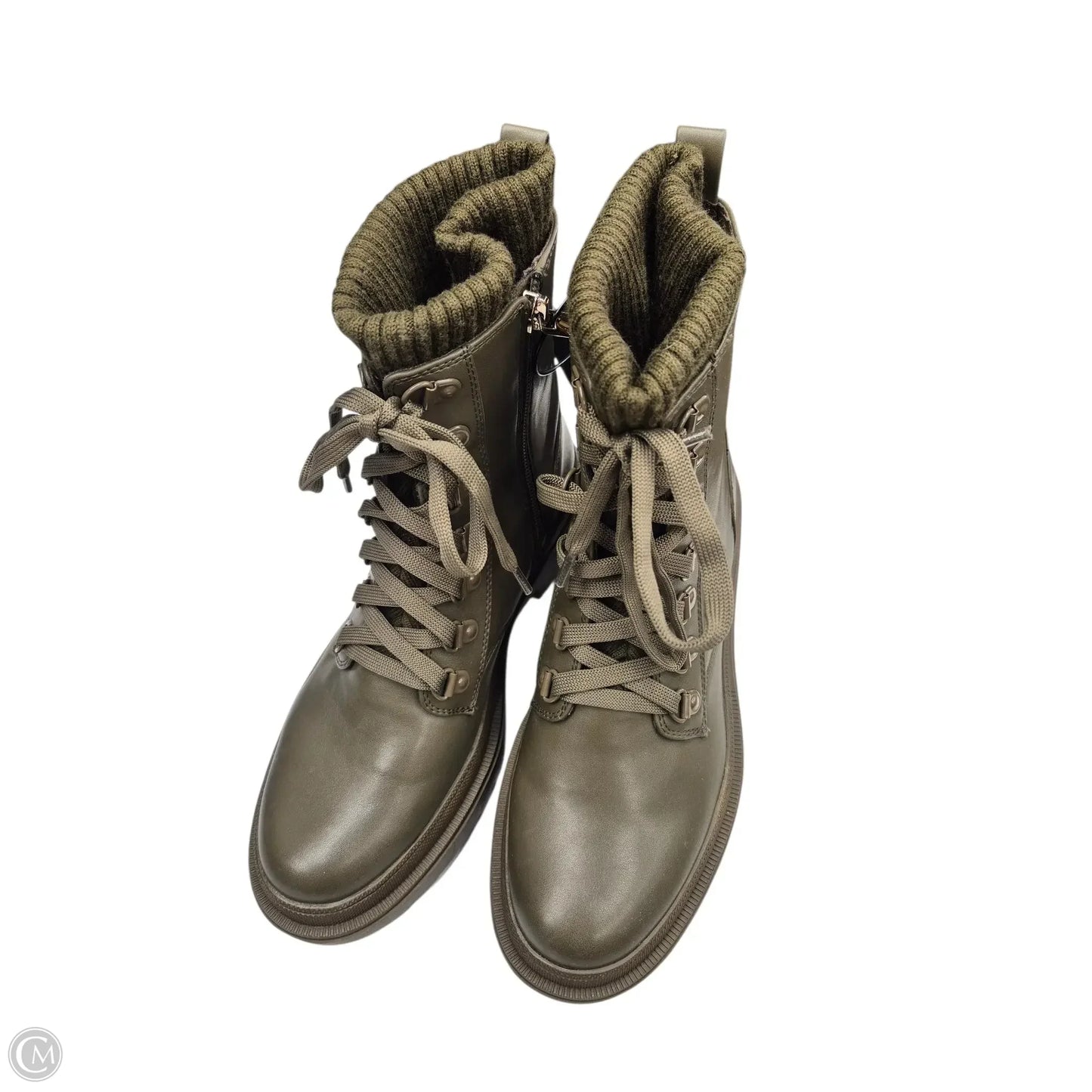 Boots Combat By Jennifer Lopez In Green, Size: 7.5