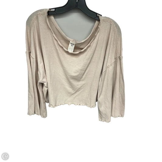 Top Long Sleeve By We The Free In Cream, Size: L