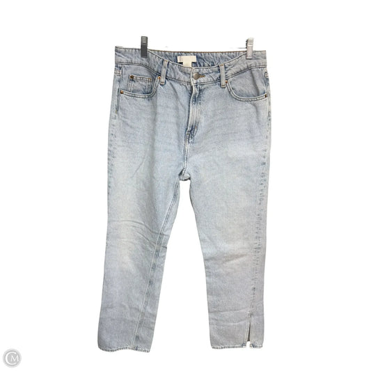 Jeans Straight By H&m In Blue Denim, Size: 8