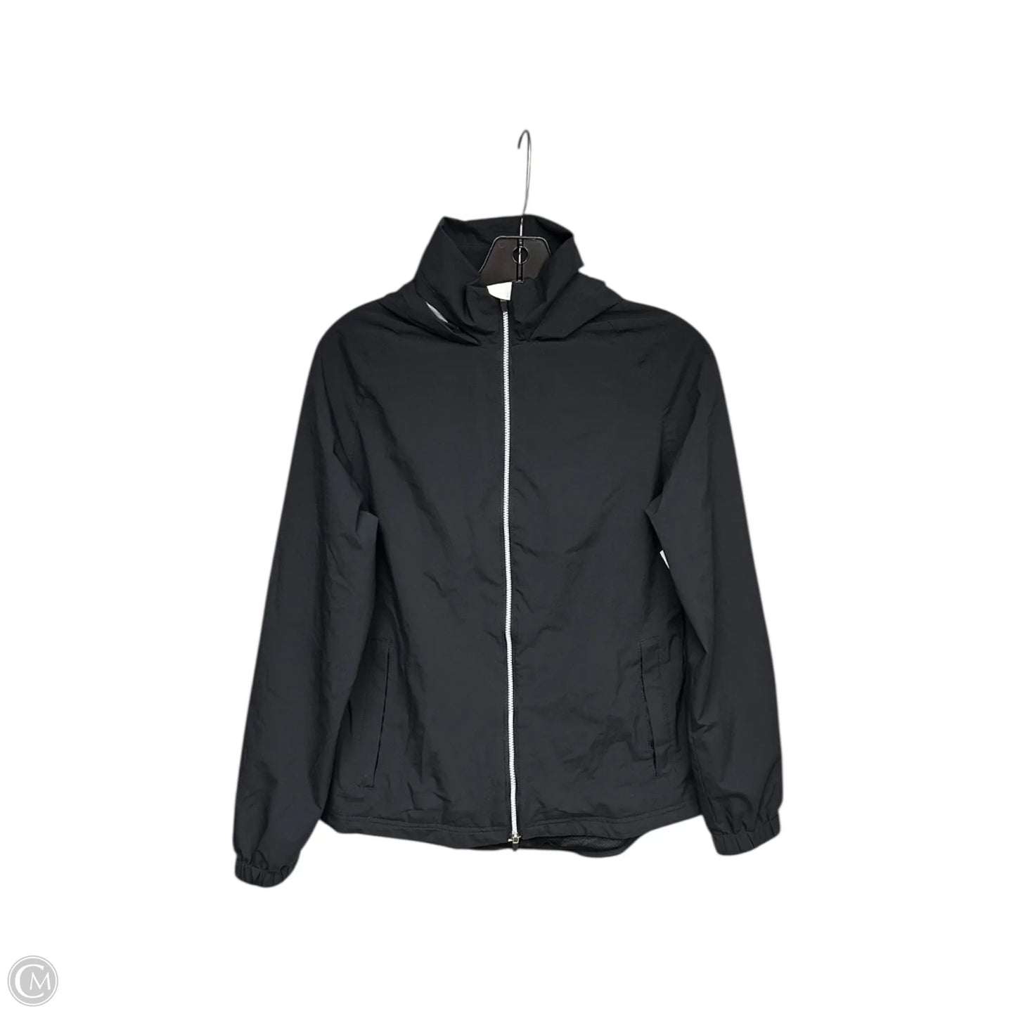 Athletic Jacket By Pebble Beach In Black, Size: Xs