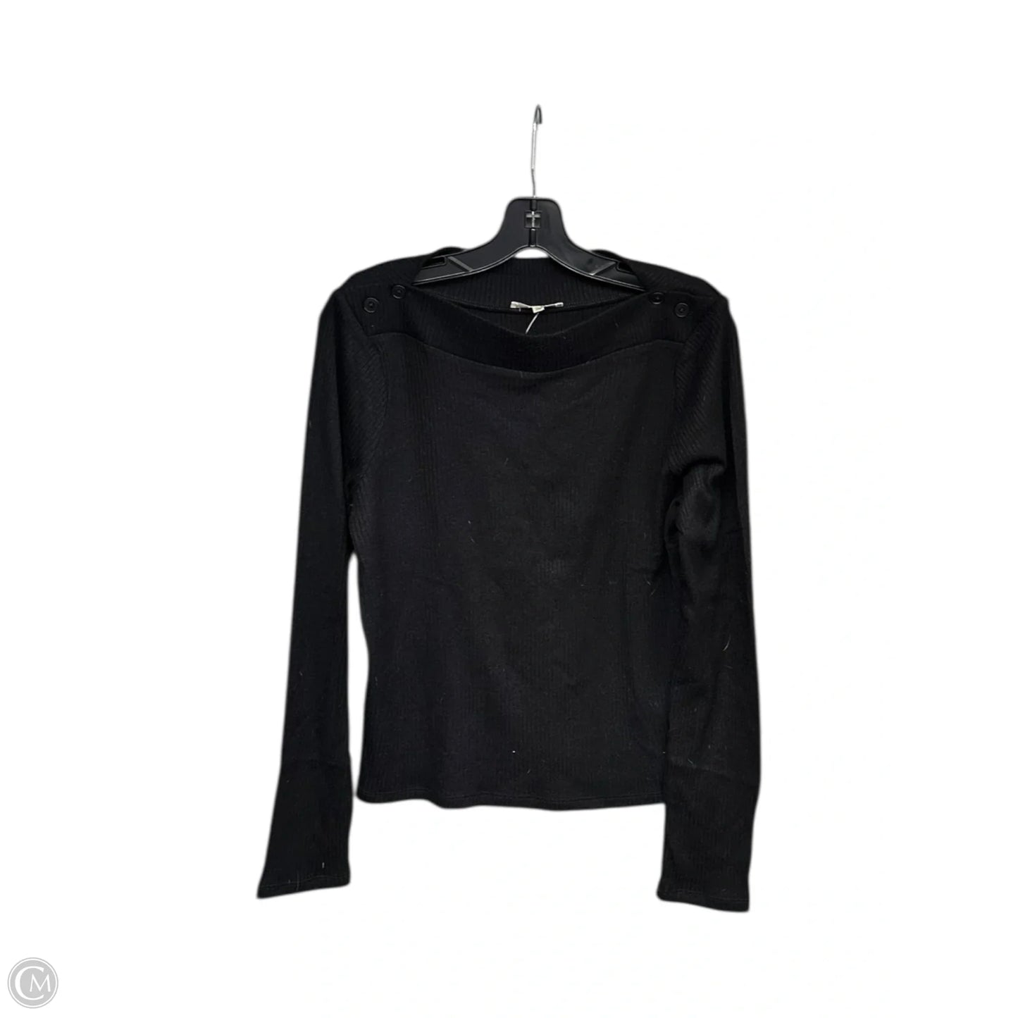 Top Long Sleeve By Madewell In Black, Size: Xl