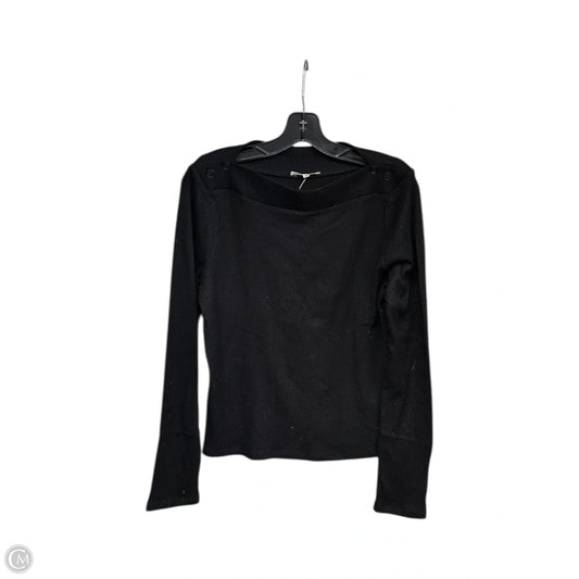 Top Long Sleeve By Madewell In Black, Size: Xl