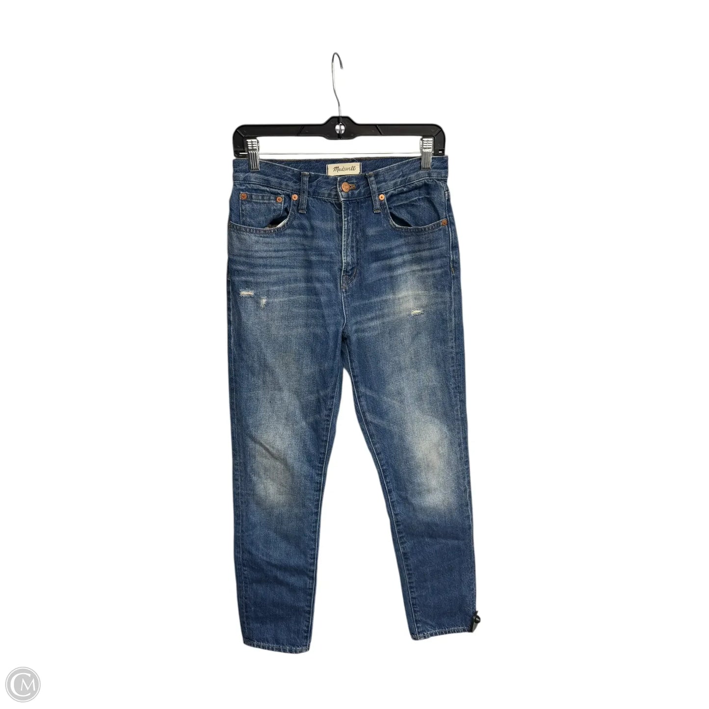 Jeans Straight By Madewell In Blue Denim, Size: 26
