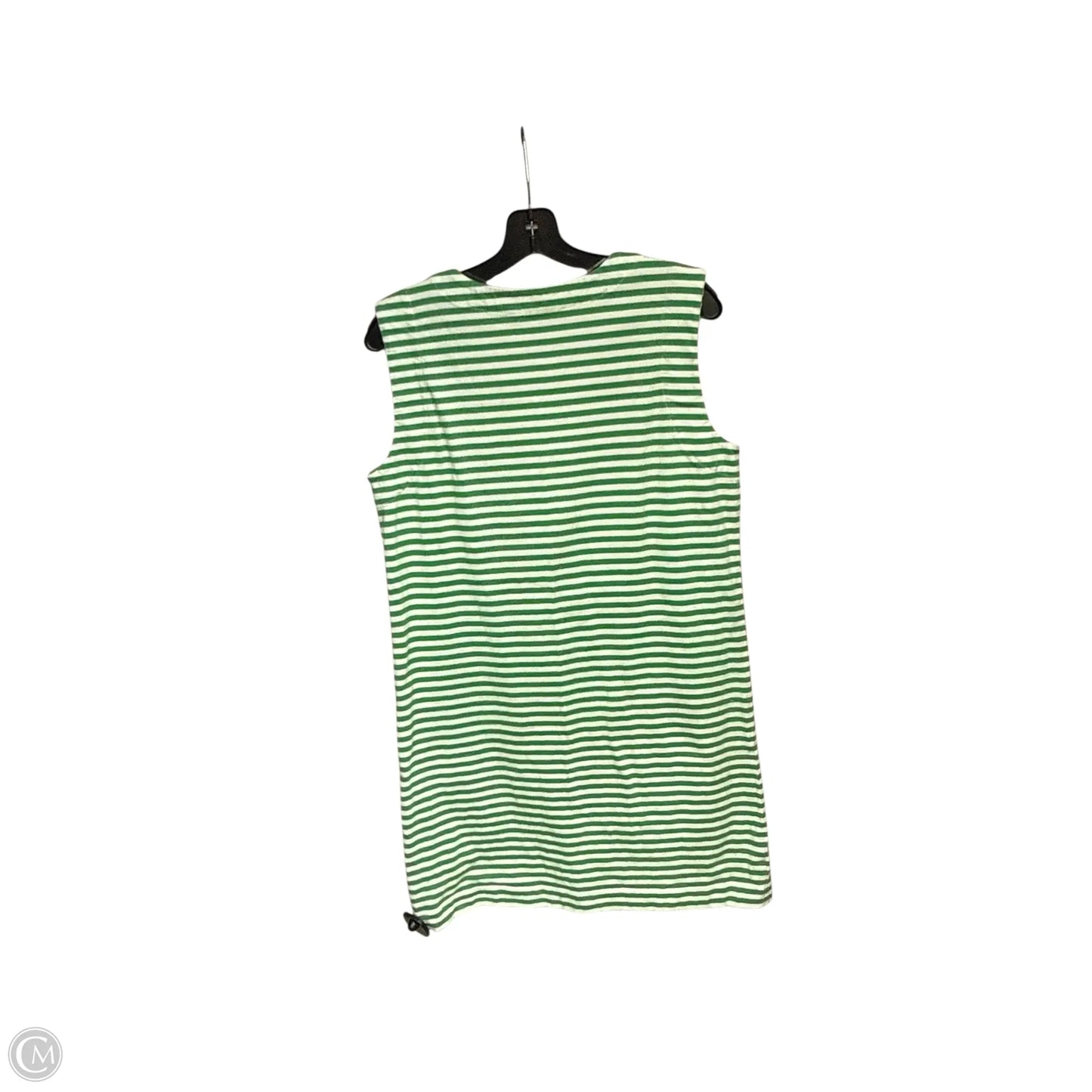 Dress Casual Midi By Loft In Green & White, Size: Xs