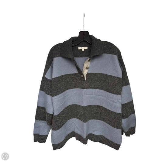 Sweater By Madewell In Blue & Grey, Size: L
