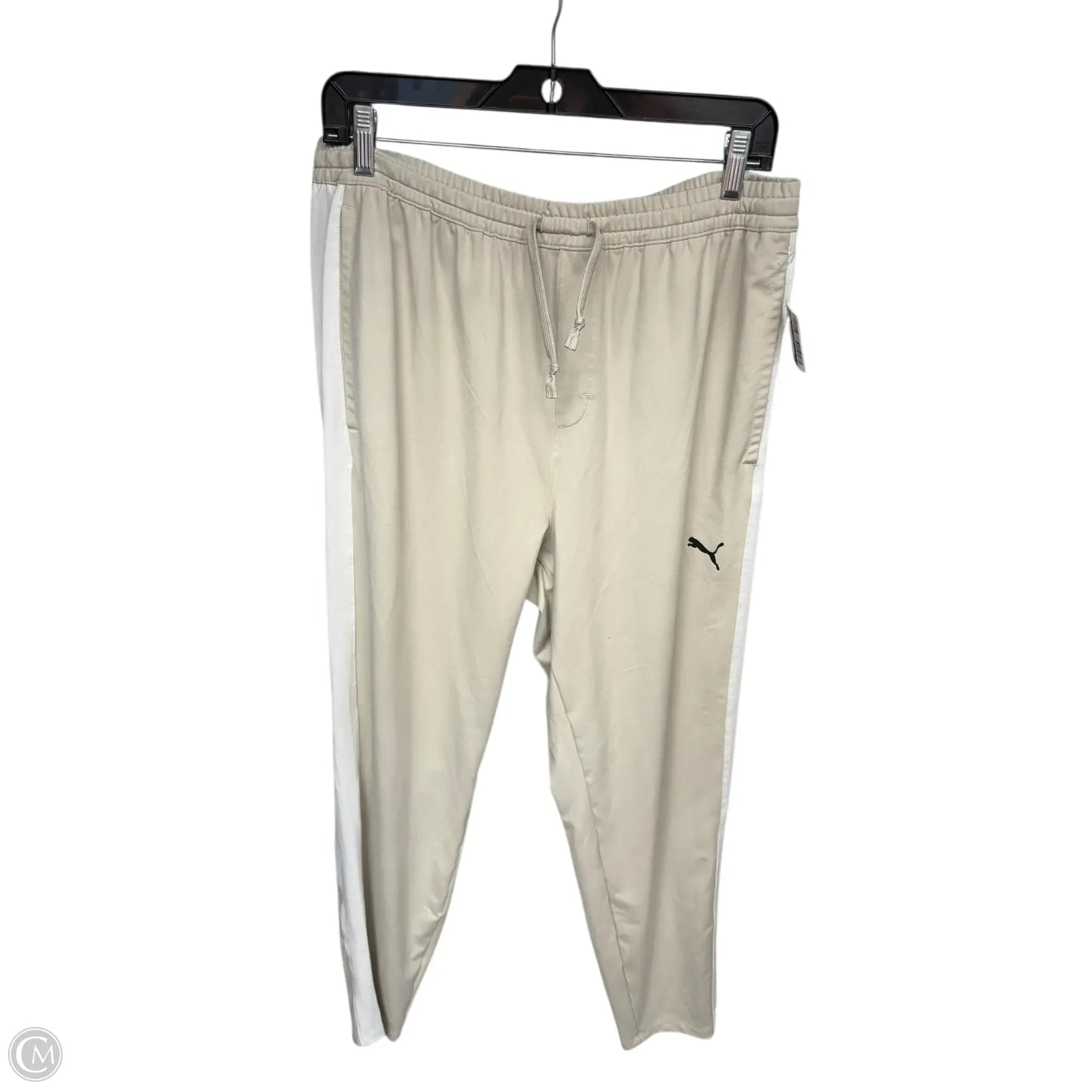 Athletic Pants By Puma In Cream, Size: L