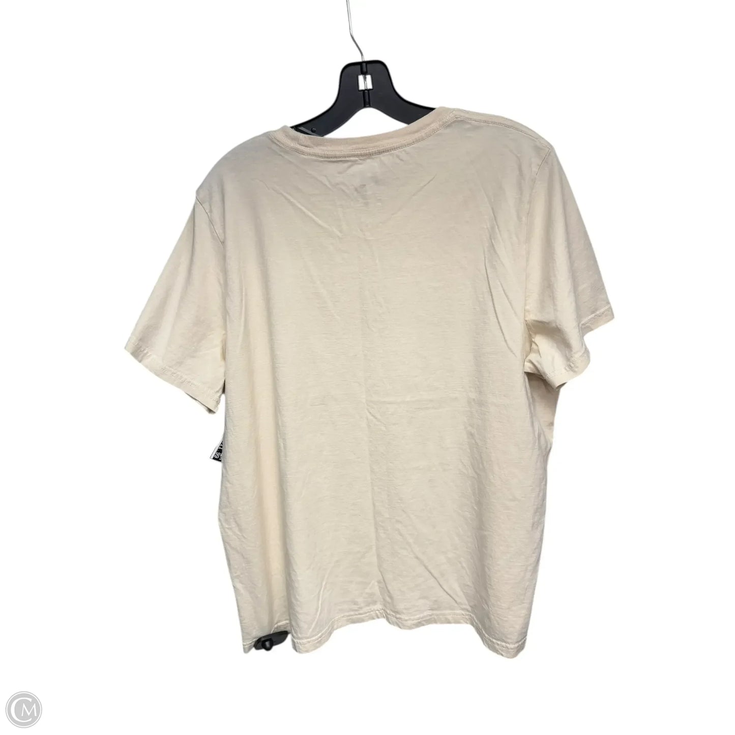 Athletic Top Short Sleeve By Puma In Cream, Size: Xxl