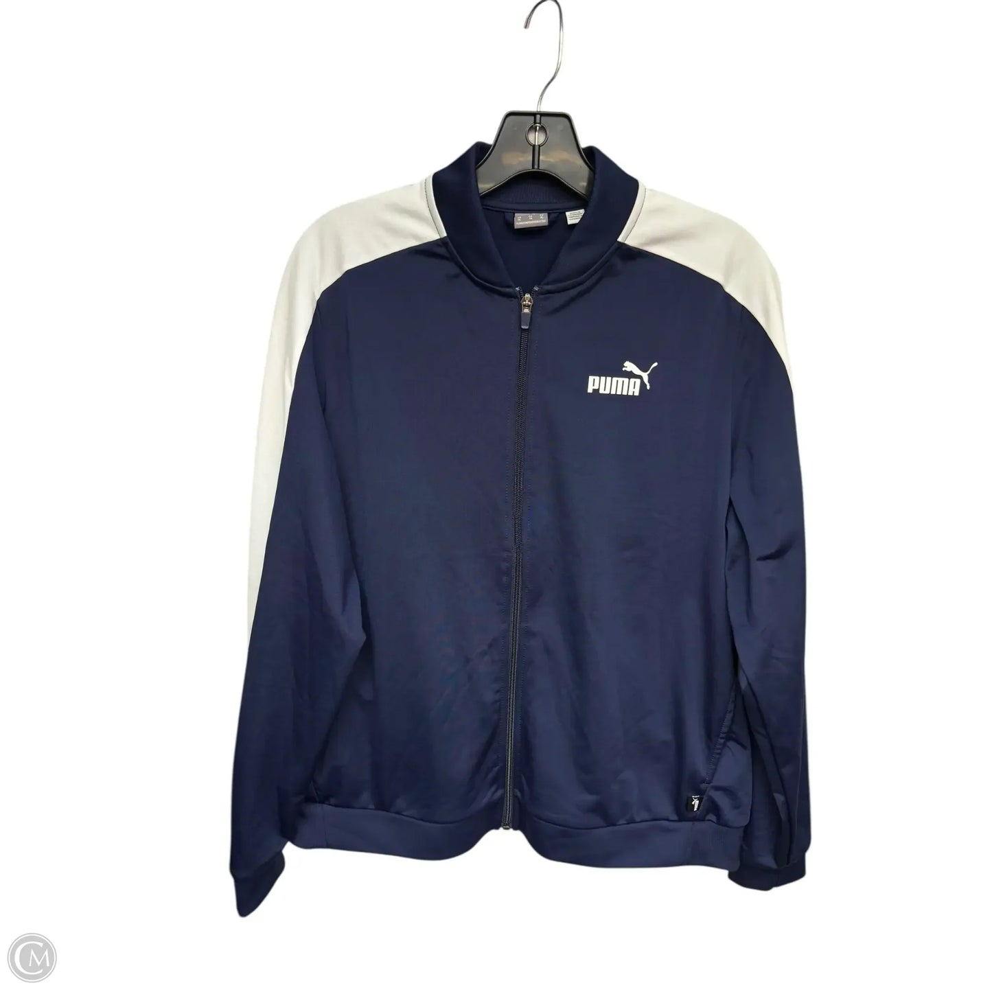 Athletic Jacket By Puma In Navy, Size: Xxl