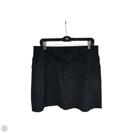 Athletic Skort By Skechers In Black, Size: Xl