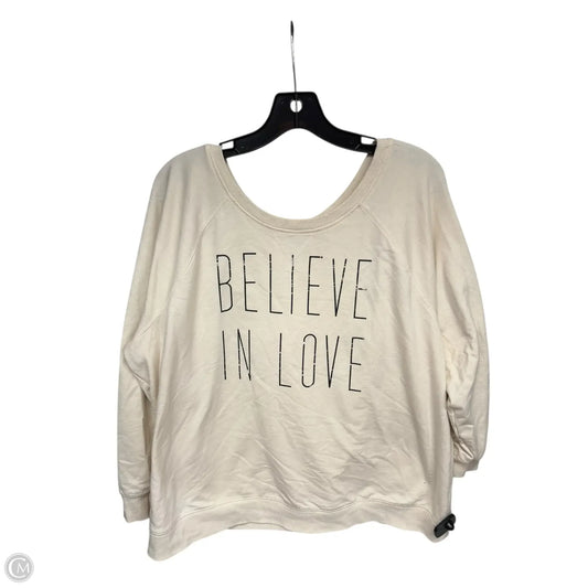 Sweater By Old Navy In Cream, Size: Xxl