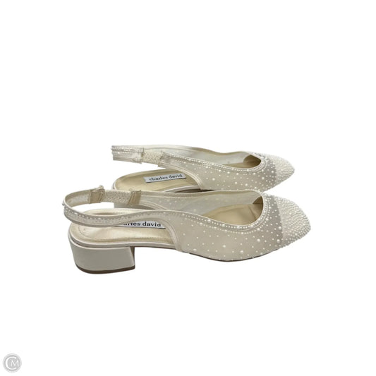 Shoes Heels Block By Charles David In White, Size: 10