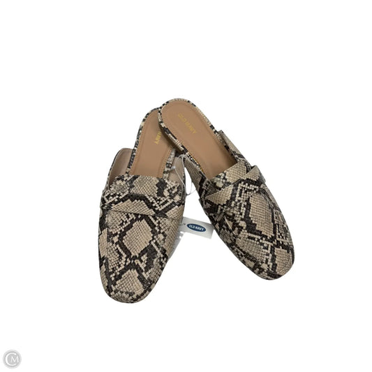 Shoes Flats By Old Navy In Snakeskin Print, Size: 10