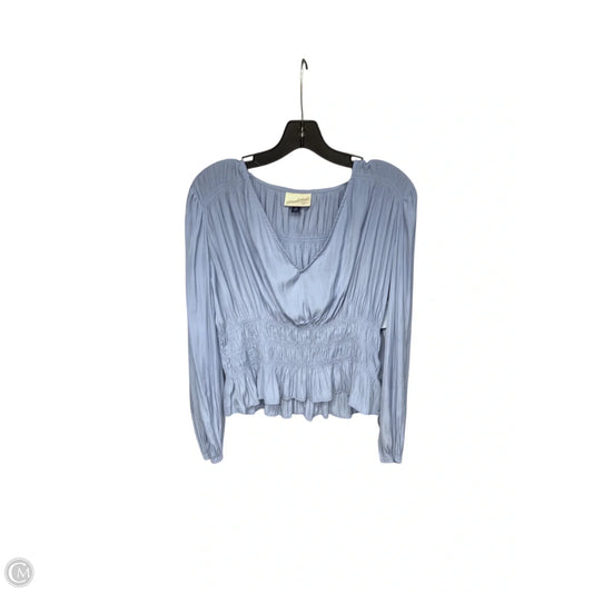 Top Long Sleeve By Universal Thread In Blue, Size: M
