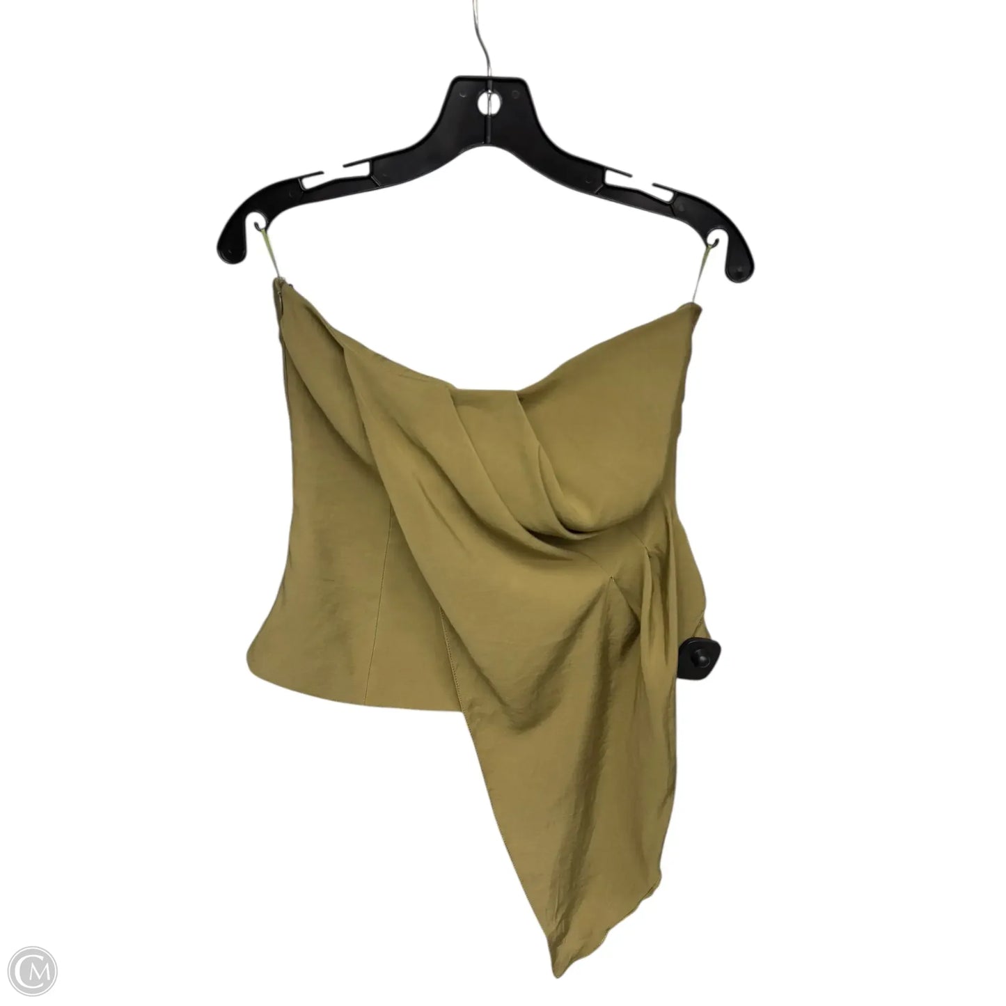 Top Sleeveless By Zara In Green, Size: M