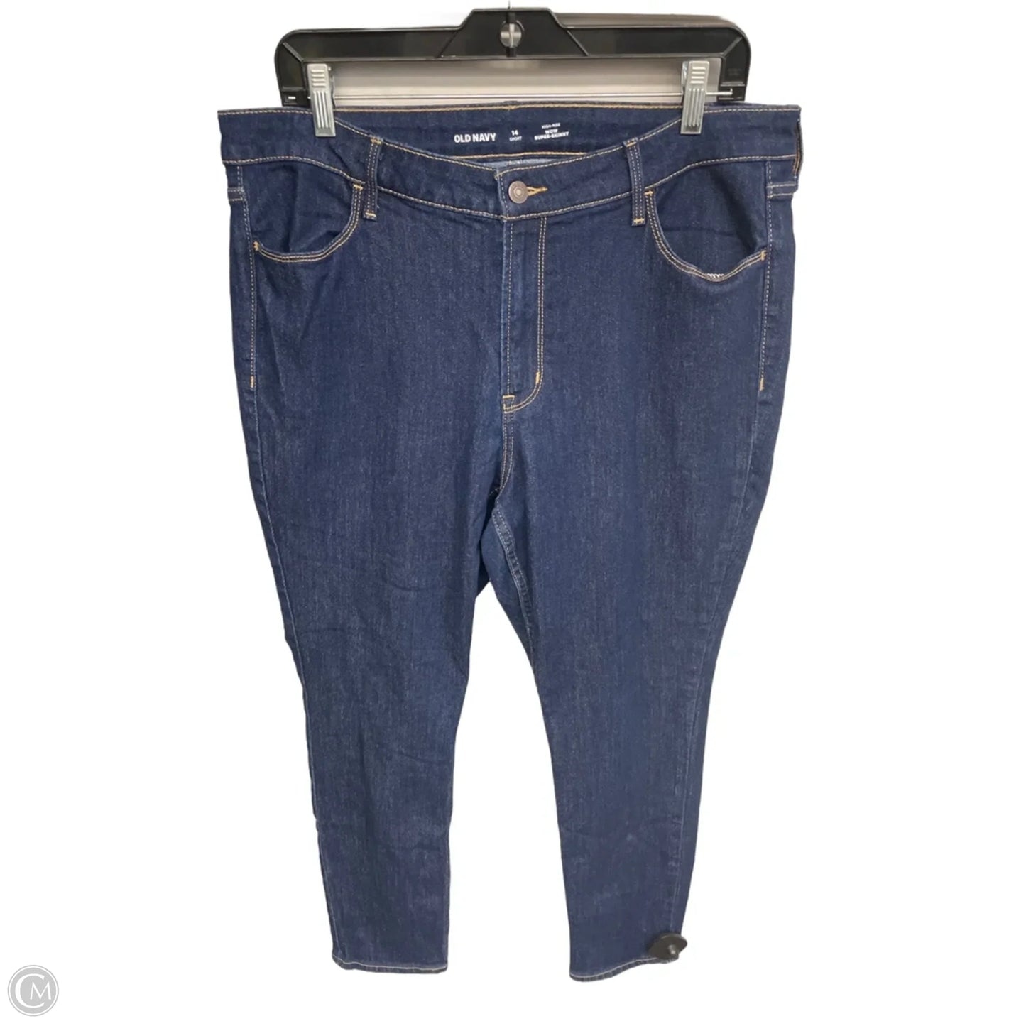 Jeans Skinny By Old Navy In Blue Denim, Size: 14
