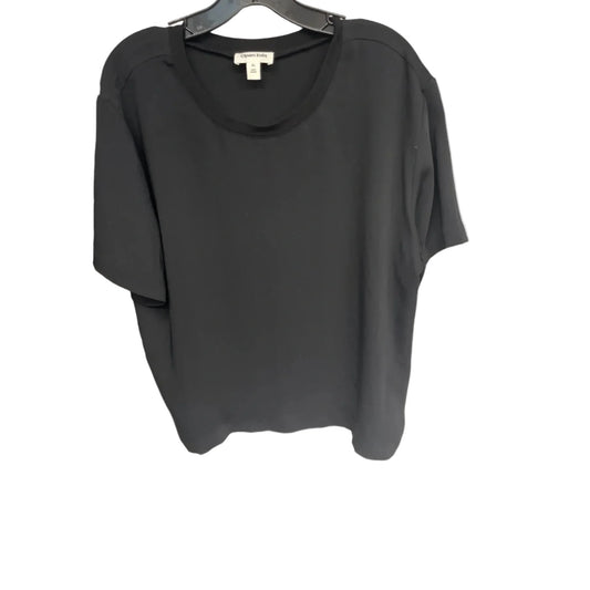 Top Short Sleeve By Open Edit In Black, Size: Xl