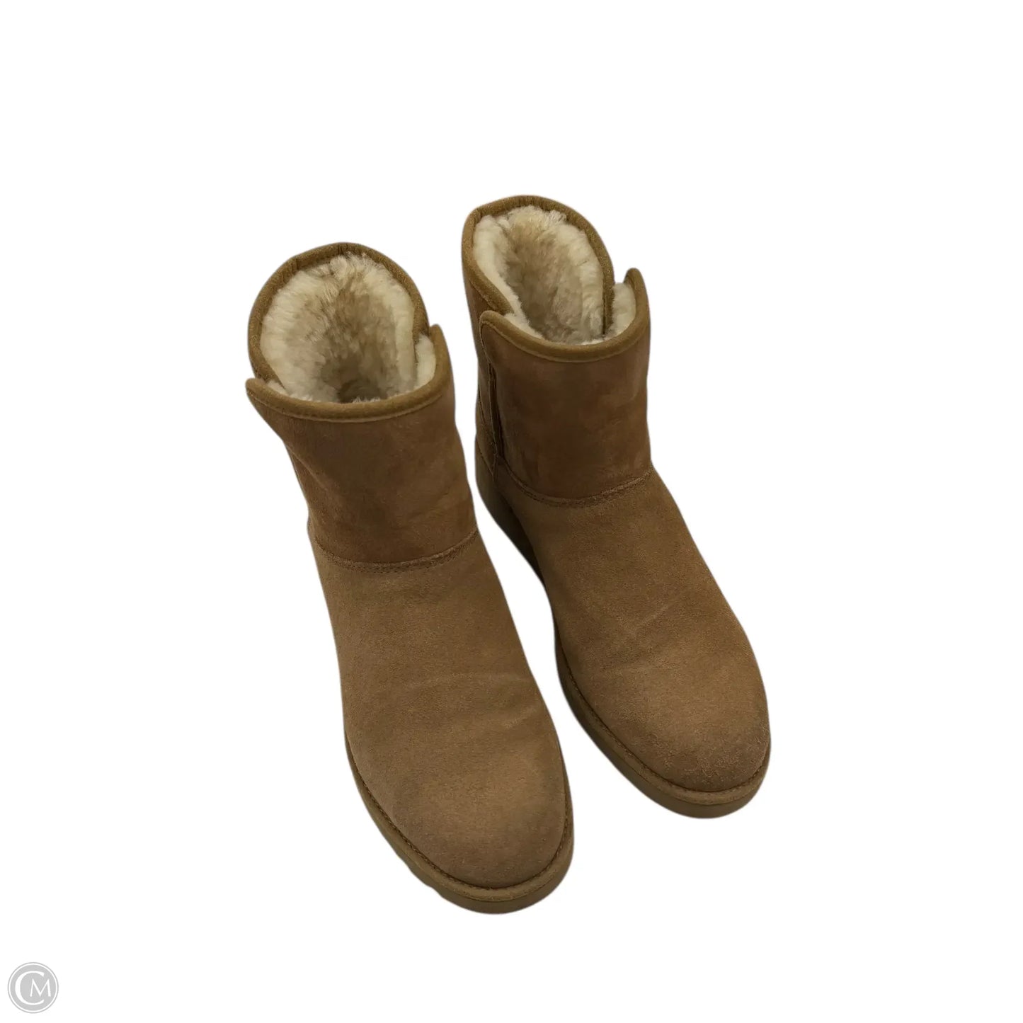 Boots Designer By Ugg In Brown, Size: 8.5