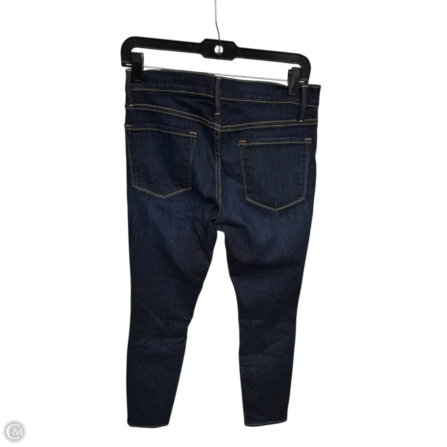 Jeans Skinny By Frame In Blue Denim, Size: 8