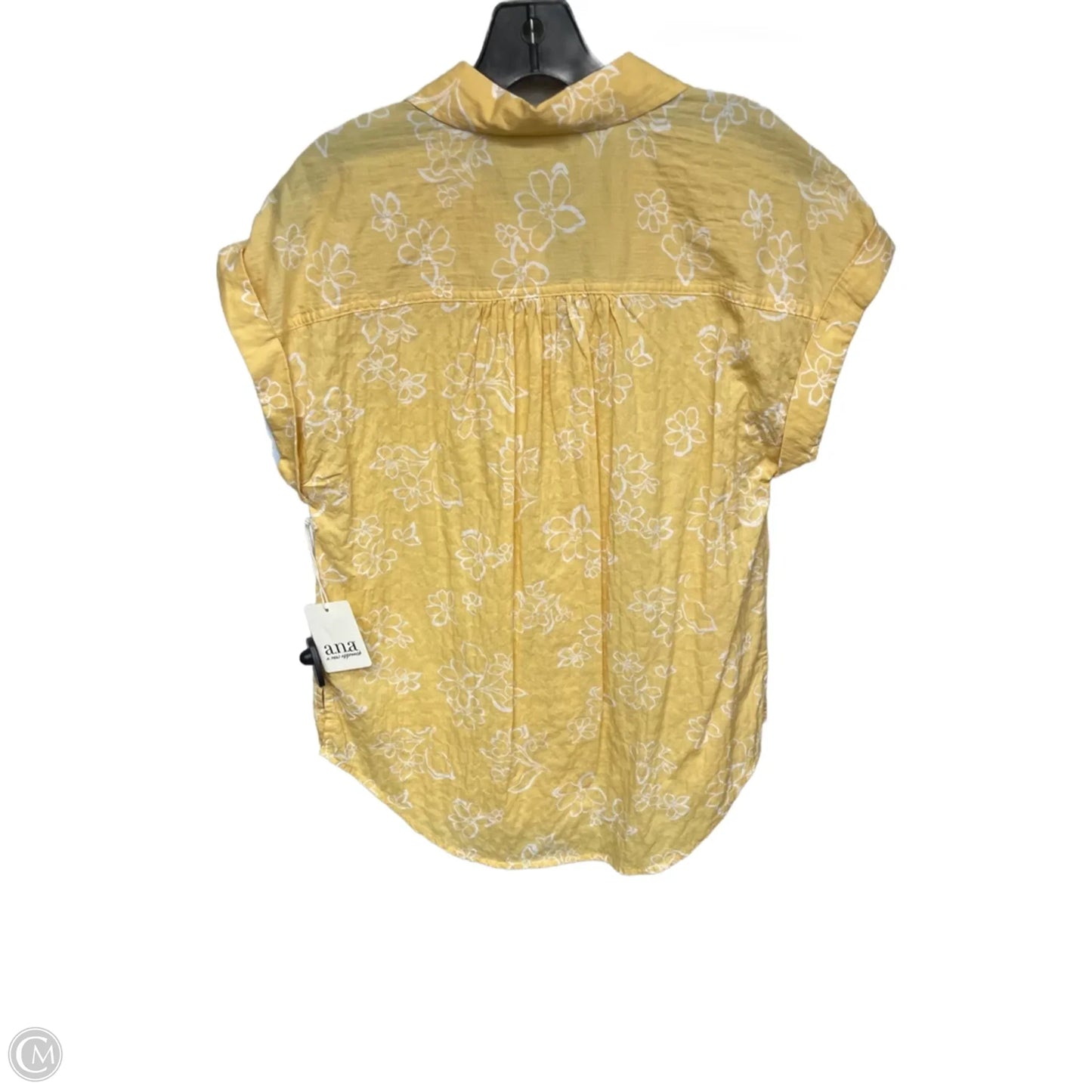 Top Short Sleeve By Ana In Yellow, Size: S