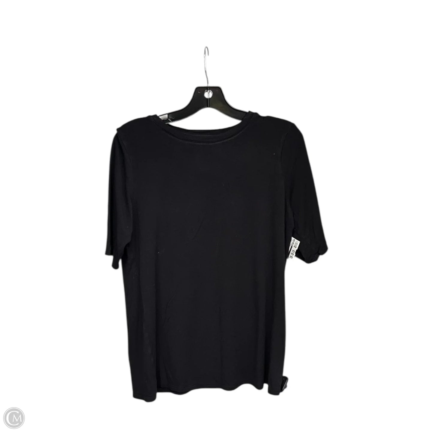Top Short Sleeve Basic By Nine West In Black, Size: M