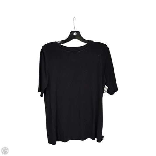 Top Short Sleeve Basic By Nine West In Black, Size: M