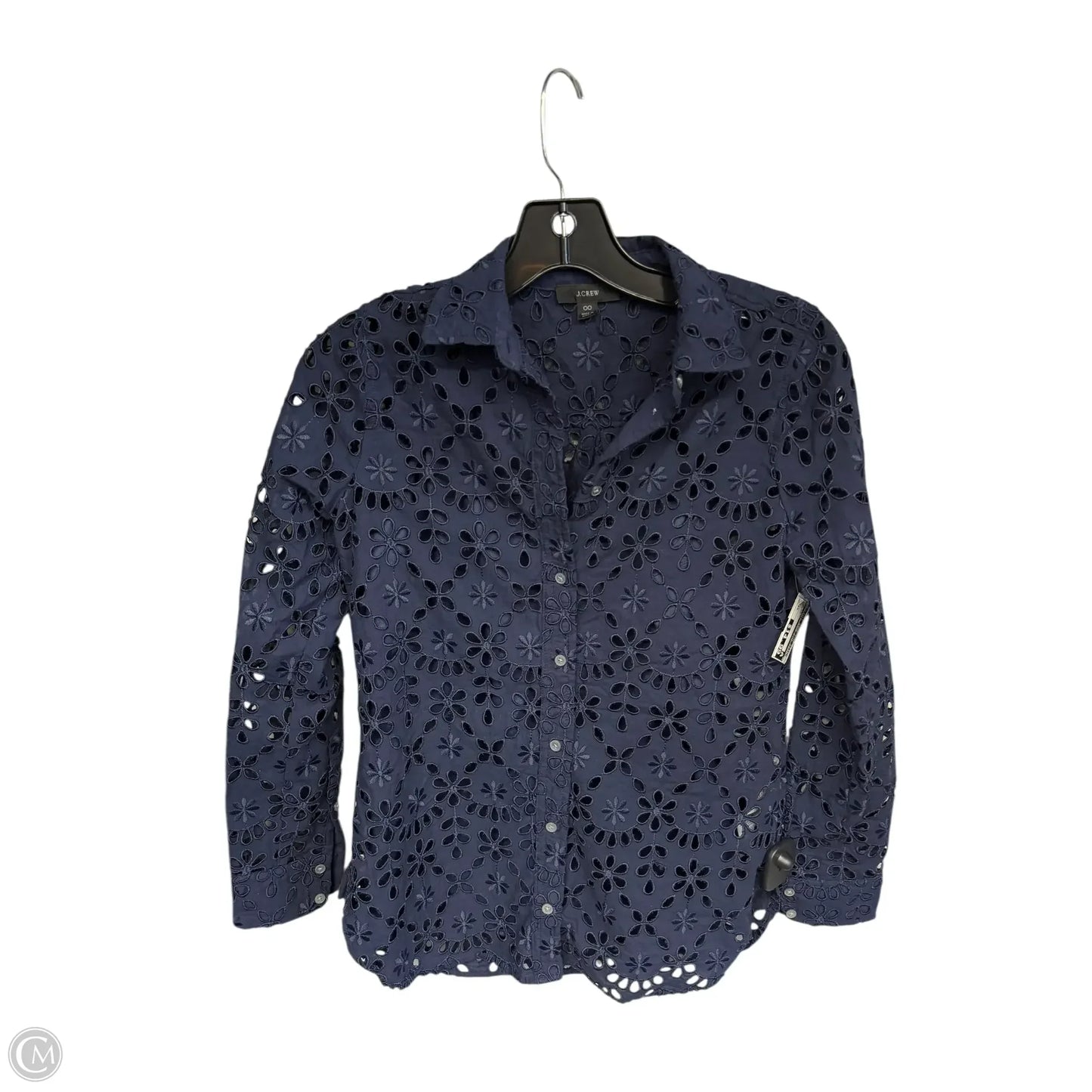 Top Long Sleeve By J. Crew In Navy, Size: Xs