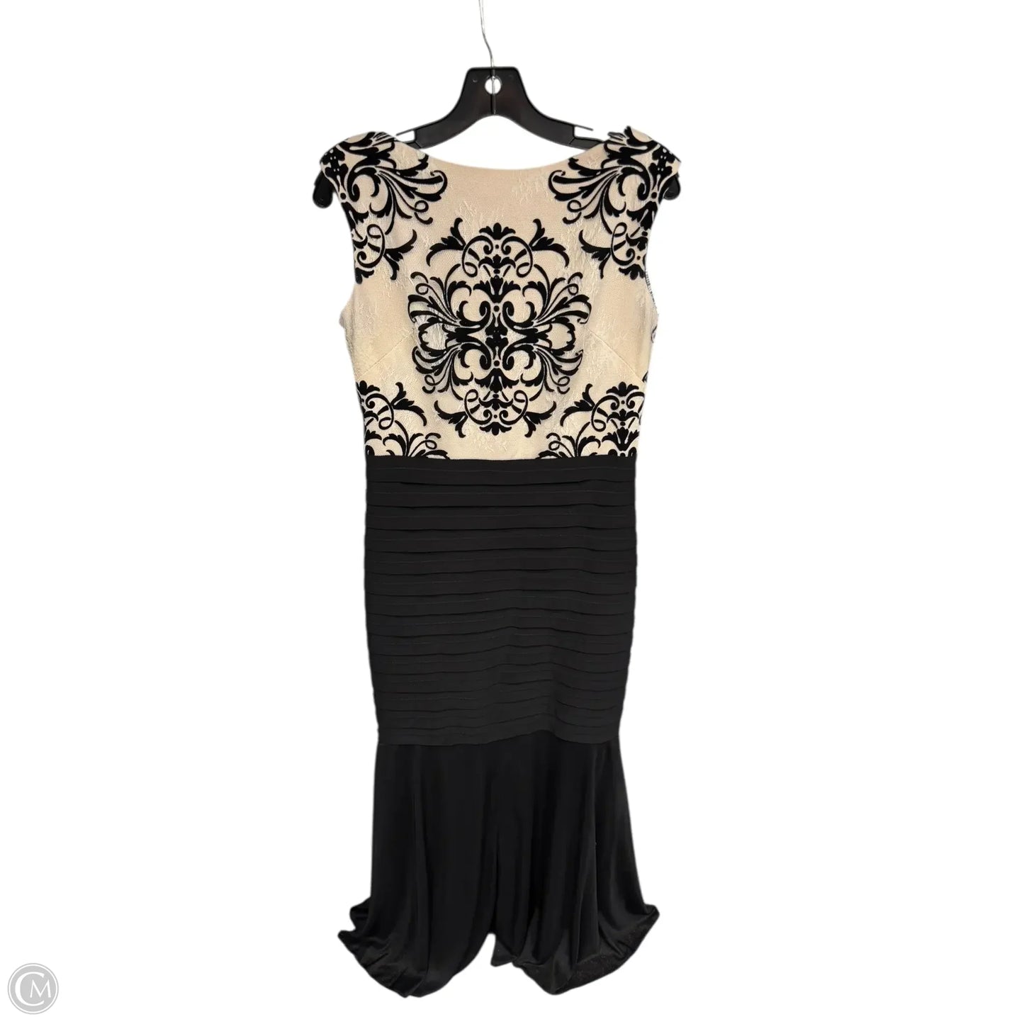 Dress Party Long By Cache In Black & Cream, Size: 10
