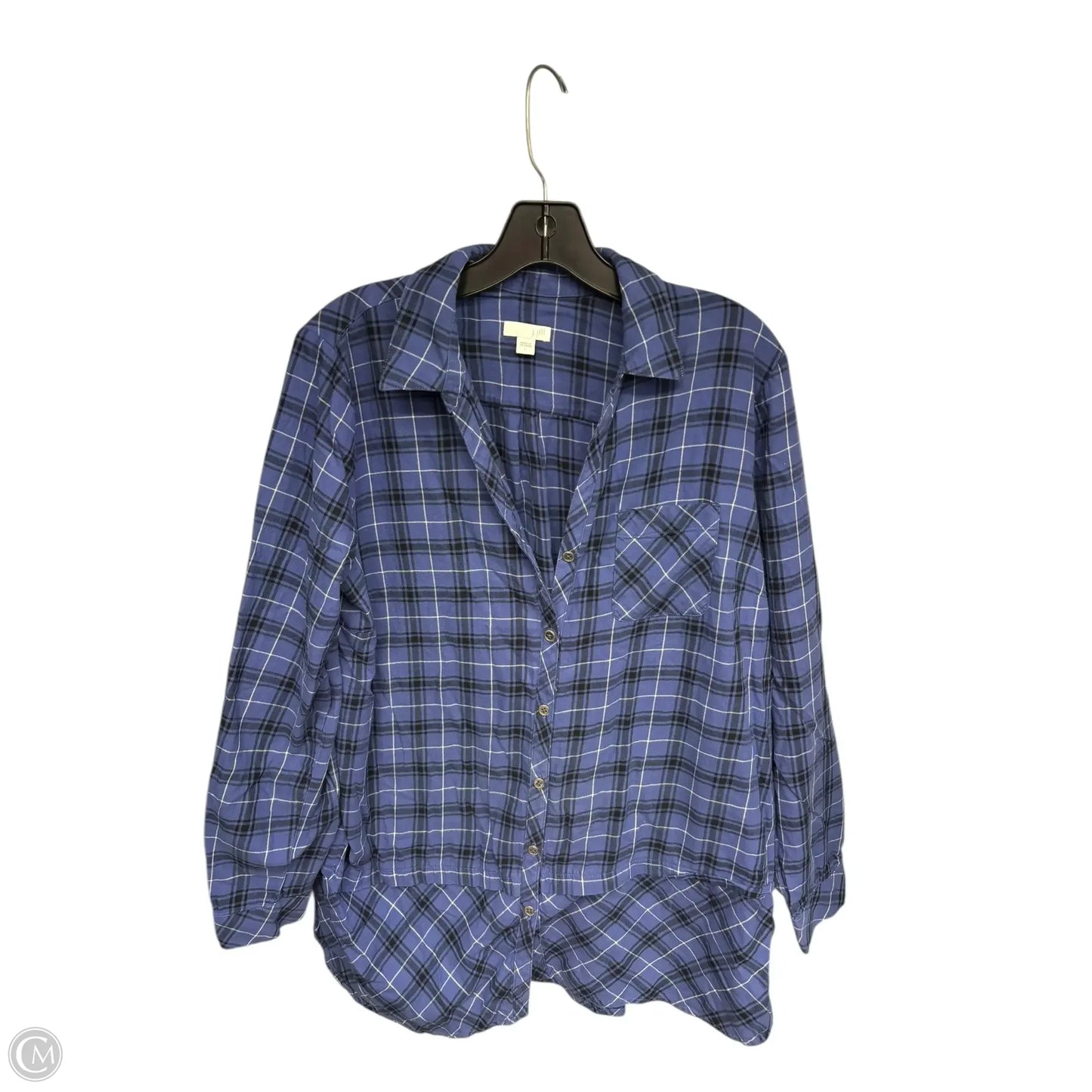 Top Long Sleeve By J. Jill In Blue, Size: L